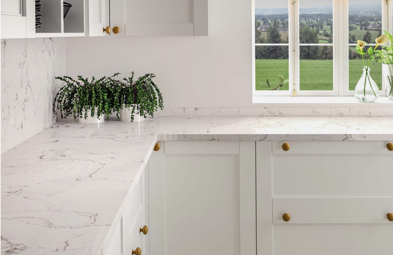 White+Arabesque+Silestone+Kitchen+Worktops